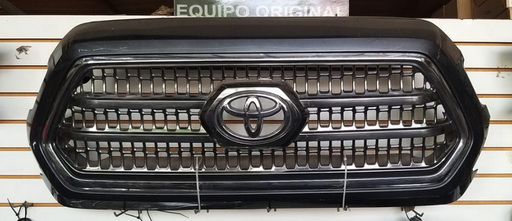 [TOTAC16PARCFNUS] PARRILLA TOYOTA TACOMA DE 2016 AL 2018 C/MOLD CROM F/NEG C/EMBLEMA USADO ORIGINAL