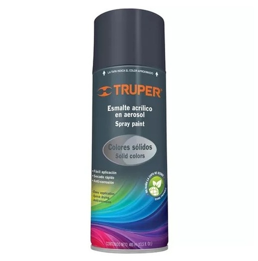 [TRPINAEGROB] PINTURA AEROSOL GRIS OBSCURO TRUPER COD. 19044 PA-GO