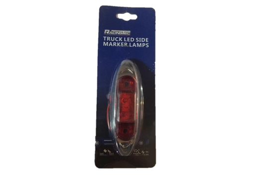 [FEC7691900] PLAFON 4 LEDS ROJO RECTANGULAR CROM C/LUZ FIJA 1 PZA