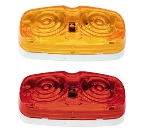 [LUPLFODOOP] PLAFON çMBAR RECTANGULAR DOBLE îPTICO C/FOCOS PELLIZCO 12V 1 PZA COD. (2635)