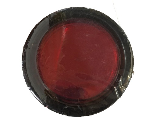 [PLALROSECB] PLAFON LEDS ROJO ALTA/BAJA SELLADO C/BISEL NEG 12V 1 PZA 