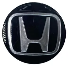[HOTARINFNGJ] TAPON RIN CENTRO HONDA  60MM NEG/CROM  1 PZA