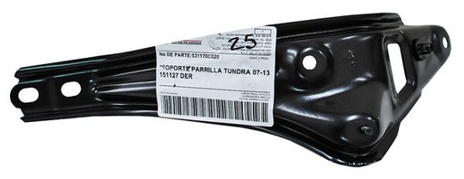 [BRTO-TU07-1] BRACK BRAZO PARRILLA TOYOTA TUNDRA 2007 AL 2013  DER