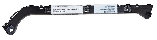 [GTHCI19R-MOBI] GUIA FASCIA (DEFENSA) TRAS HONDA CIVIC 19-20 DER TW