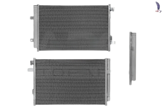 [COCH-AV18-AUTAL] CONDENSADOR CHEVROLET AVEO 2018 AL 2023 L4 1.5L AUT/STD C/SECADOR 23X14 7/8X16MM ALUMINIO SOLDADO *R