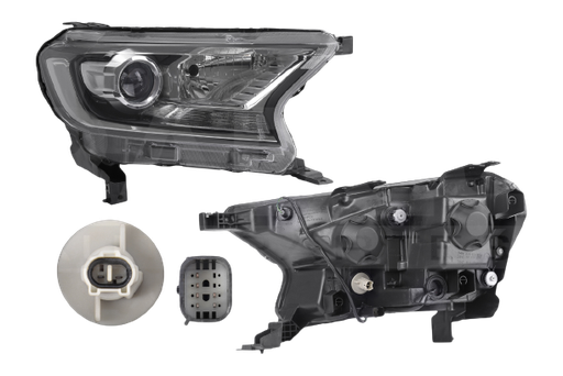 [FAFO-RA17-ONUPEL1] FARO FORD RANGER 2017 AL 2021 C/LUPA ELECT ELECT/MANUAL MAN HB3/HB11 FONDO NEG DER TYC *R