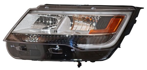[20-9742-K6-1A] FARO FORD EXPLORER 2018 AL 2019 FONDO CROMADO LEDS C/LUZ DE DIA IZQ TYC