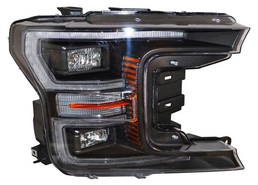 [20-G422-C6-1A] FARO FORD PU 2018 AL 2020 FONDO NEGRO LEDS IZQ TYC