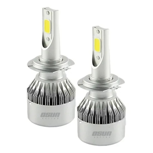 [BULE-H735-J] BULBO (FOCO) LED C6 H7 H1 H3 35W BAJA/ALTA 2 PZAS OSUN