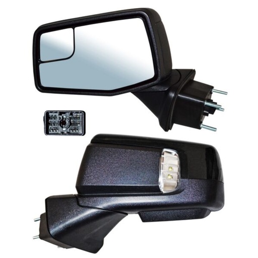 [ESCH-PU19-ELNE2] ESPEJO CHEVROLET PU 1500/ SILVERADO 2019 AL 2022 ELECT P/PINT C/DESEMP C/PUNTO CIEGO C/DIRECC C/LUZ INF C/MEM AUTOABATIBLE 15 PINES IZQ