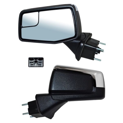 [ESCH-PU19-EL7I2] ESPEJO CHEVROLET PU 1500/ SILVERADO 2019 AL 23 ELECT CROM C/DESEMP C/PUNTO CIEGO 7 PINES IZQ