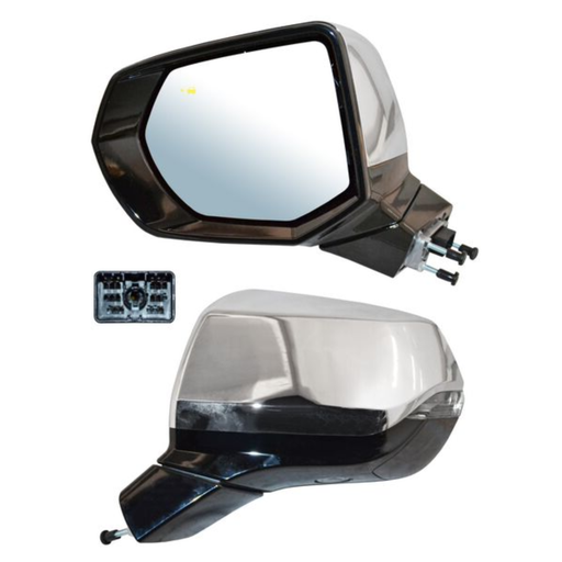 [ESCH-TA21-EL14I2] ESPEJO CHEVROLET TAHOE / YUKON 2021 AL 2022 ELECT CROM C/SENSOR PUNTO CIEGO C/DIRECC C/MEM C/LUZ INF AUTOABATIBLE C/DESEMP 14 PINES IZQ