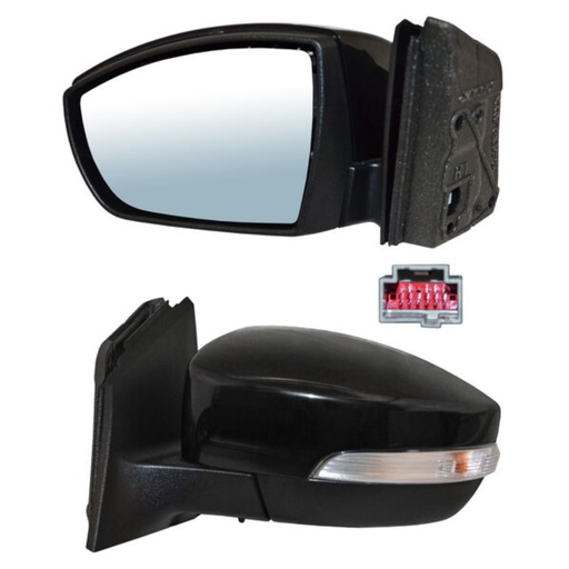 [ESFO-FO15-EL11I2] ESPEJO FORD FOCUS 2015 AL 2017 ELECT P/PINT C/LUZ INF C/DIRECC C/SENSOR PUNTO CIEGO C/DESEMP 11 PINES IZQ