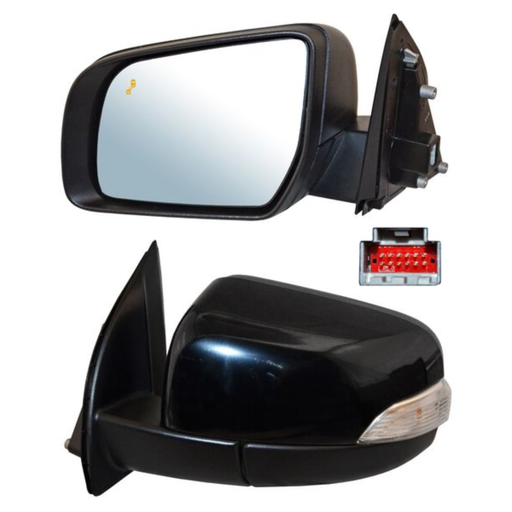 [ESFO-RA17-ELLI2] ESPEJO FORD RANGER 2017 AL 2021 ELECT P/PINT C/SENSOR PUNTO CIEGO C/LUZ INF AUTOABATIBLE C/DESEMP IZQ