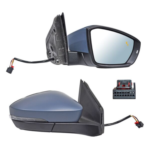 [ESVO-TC20-EL8I1] ESPEJO VOLKSWAGEN TCROSS 2020 AL 2021 ELECT P/PINT C/DIRECC C/SENSOR PUNTO CIEGO C/DESEMP 8 PINES DER