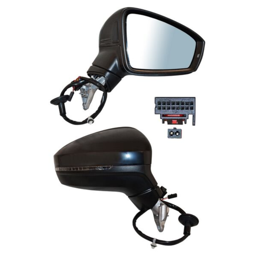 [ESVO-TI20-EL15I1] ESPEJO VOLKSWAGEN TIGUAN 2020 AL 2022 ELECT P/PINT CON DIRECC C/DESEMP C/SENSOR PUNTO C/MEM C/LUZ INF CIEGO 15 PINES DER