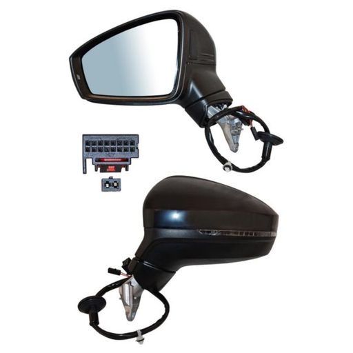 [ESVO-TI20-EL15I2] ESPEJO VOLKSWAGEN TIGUAN 2020 AL 2022 ELECT P/PINT CON DIRECC C/DESEMP C/SENSOR PUNTO C/MEM C/LUZ INF CIEGO 15 PINES IZQ