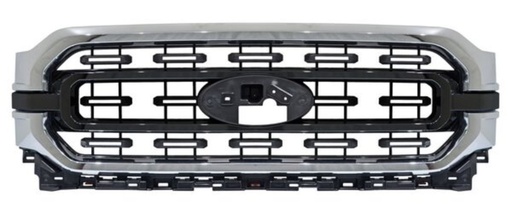 [PAFO-PU21-CMNE] PARRILLA FORD PU 2021 AL 2023 C/MOLD CROM CENT NEG