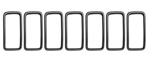 [PAJE-RE19-PLJ] PARRILLA JEEP RENEGADE 2019 AL 2022 PLATA BISELES 7 PZAS JGO