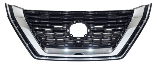 [PANI-XT23-CMCR] PARRILLA NISSAN XTRAIL 2023 AL 2025/ ROGUE 2021 AL 2023 AMERIC C/MOLD CROM C/HOYO P/CAMARA