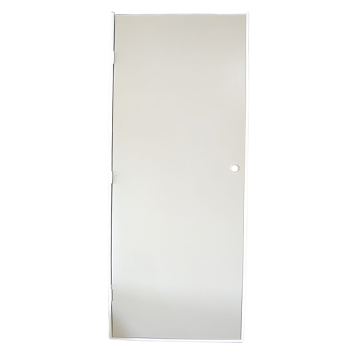 [PUMA-215X89] PUERTA PARA CASA INTERIOR RESIDENCIAS, COMERCIOS Y OFICINAS DE MELAMINA BLANCO C/MARCO DE ALUMINIO Y BISAGRAS 215X90CM