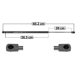 [50956MAN] AMORTIGUADOR 5TA PUERTA FORD IKON HATCHBACK 10-14 60 36.5 20 ENTRADA TIPO 9 ENTRADA 2 TIPO 9 410 92.17 41.81 470 105.66 47.93 SPART SP-6072 TUR DER/ IZQ