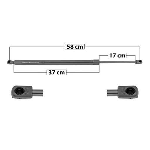 [51119MAN] AMORTIGUADOR 5TA PUERTA MAZDA CX30 20-22 58 37 17 605 136 61.69 645 145 65.77 SPART 6502 TUR DER/ IZQ