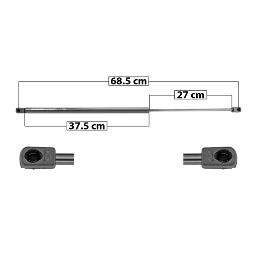 [51174MAN] AMORTIGUADOR COFRE SUBARU FORESTER 2.5L 14-18 68.5 37.5 27 345 77.56 35.18 285 64.07 29.06 SPART TUR DER/ IZQDELANTERA