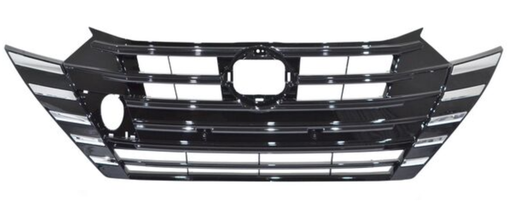 [PANI-VE23-CRH] PARRILLA NISSAN VERSA 2023 AL 2024 S/TAPA P/TIRON C/MOLD CROM HUMO