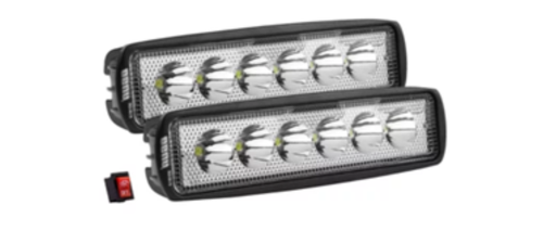 [BRLE-UN6L-18W30] BARRA LED UNIVERSAL 6 LED 18W 43X155X36 MM 18W/24W 3500 LUMENES OSUN