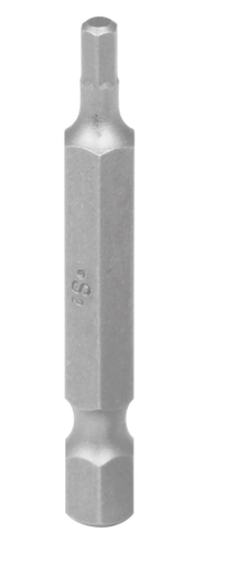 [DES-H1/8-2] PUNTAS HEXAGONALES H1/8, 2" COD.17832